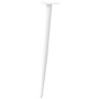 Patas para mesa de centro cónicas 4 uds acero blanco 72-73 cm