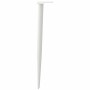 Patas para mesa de centro cónicas 4 uds acero blanco 72-73 cm