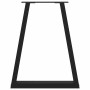 Patas para mesa de centro en forma de V 2 uds acero negro