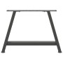 Patas de mesa centro forma A 2uds acero antracita 60x(42-43) cm