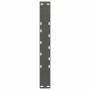 Patas de mesa centro forma A 2uds acero antracita 60x(42-43) cm