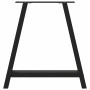 Patas de mesa de centro forma A 2uds acero negro 70x(72-73) cm