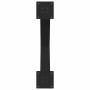 Patas para mesa de comedor en forma de X 2 uds acero negro
