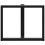 Patas de mesa de comedor en forma de T 2 uds acero negro