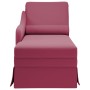 Chaise longue respaldo reposabrazos derecho terciopelo