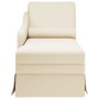 Chaise longue respaldo reposabrazos derecho terciopelo lino