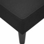 Chaise longue con reposabrazos derecho tela negra