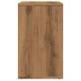 Mesa auxiliar de madera contrachapada roble artisan 50x30x50 cm