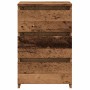 Mesitas de noche 2uds madera ingeniería envejecida 40x35x62,5cm