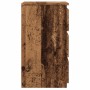 Mesitas de noche 2uds madera ingeniería envejecida 40x35x62,5cm