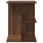 Mesita de noche madera de ingeniería marrón roble 46,5x29x61 cm