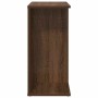 Mesita de noche madera de ingeniería marrón roble 46,5x29x61 cm
