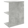 Mesitas de noche 2 uds contrachapada gris hormigón 46,5x29x61cm