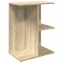 Mesita noche 2 uds madera ingeniería roble Sonoma 46,5x29x61 cm