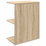 Mesita noche 2 uds madera ingeniería roble Sonoma 46,5x29x61 cm