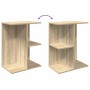 Mesita noche 2 uds madera ingeniería roble Sonoma 46,5x29x61 cm