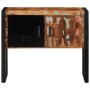 Mueble consola madera maciza reciclada multicolor 90x35x75 cm