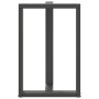 Patas de mesa bar forma T 2 uds acero antracita 60x35x(91-92)cm