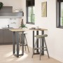 Patas mesa bar forma T 2 uds acero antracita 60x35x(101-102)cm