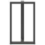 Patas mesa bar forma T 2 uds acero antracita 60x35x(101-102)cm