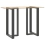 Patas mesa bar forma T 2 uds acero antracita 60x35x(101-102)cm