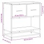 Mesita de noche sonoma gris 60x31x60 cm madera contrachapada