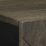 Aparador negro 40x33x75 cm madera maciza mango