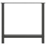 Patas de mesa de centro antracita 2 uds 70x(72-73) cm acero