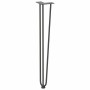 Patas de mesa tipo horquilla 4 uds acero macizo antracita 72 cm
