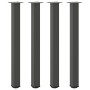 Patas para mesa de centro 4 uds acero antracita 100-102 cm