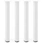 Patas para mesa de centro 4 uds acero blanco 90-92 cm