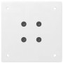 Patas para mesa de centro 4 uds acero blanco 90-92 cm