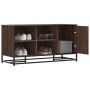 Banco zapatero madera de ingeniería roble marrón 100x40x53,5 cm