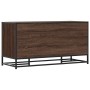 Banco zapatero madera de ingeniería roble marrón 100x40x53,5 cm