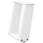 Patas de mesa de centro forma U 2uds acero blanco 30x(30-31) cm