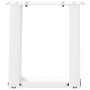 Patas de mesa de centro forma U 2uds acero blanco 30x(30-31) cm