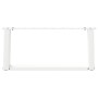 Patas de mesa de centro forma U 2uds acero blanco 60x(30-31) cm