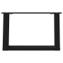 Patas de mesa de centro forma U 2uds acero negro 40x(30-31) cm