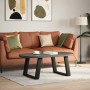 Patas de mesa de centro forma U 2uds acero negro 60x(42-43) cm