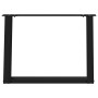 Patas de mesa de centro forma U 2uds acero negro 60x(42-43) cm