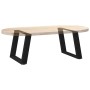 Patas de mesa de centro forma U 2uds acero negro 60x(42-43) cm