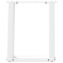 Patas de mesa de centro forma U 2uds acero blanco 38x(42-43) cm