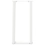 Patas de mesa consola forma U 2 uds acero blanco 28x(72-73) cm
