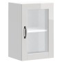 Armario pared para cocina puerta cristal Porto blanco brillante