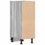 Armario bajo de madera de ingeniería gris sonoma 30x44,5x81,5cm