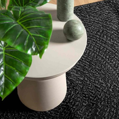 Alfombra ZIZUR apariencia yute interior exterior antracita
