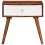 Mesa auxiliar madera maciza acacia 45x30x45 cm