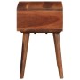 Mesa auxiliar madera maciza acacia 45x30x45 cm