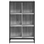 Estantería madera de ingeniería gris sonoma 65,5x33x107,5 cm