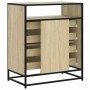 Cajonera de madera contrachapada color roble sonoma 70x41x70 cm